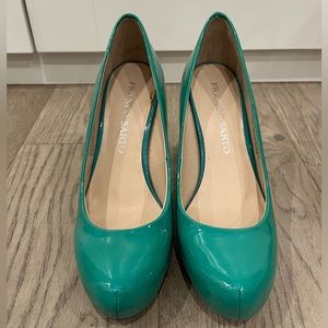 Franco Sarto green teal women’s heels size 6.5